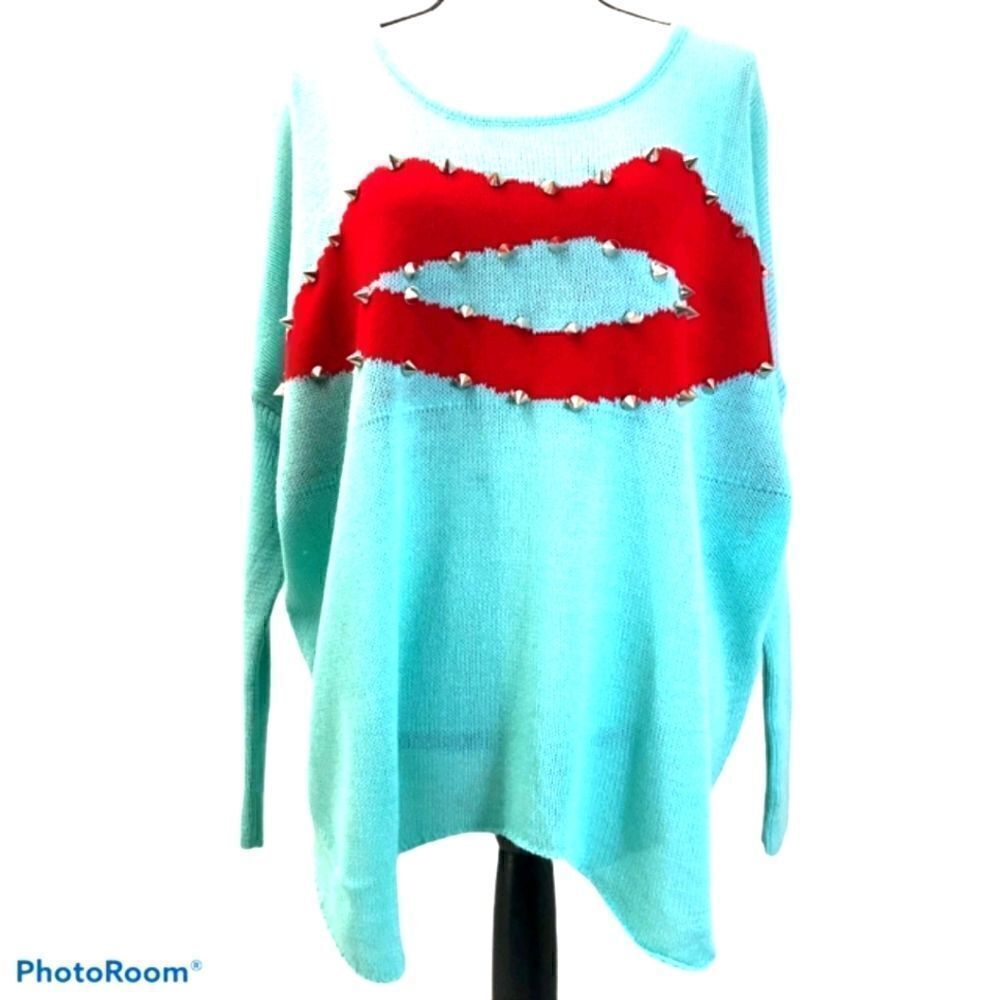 36 Point 5 Sweater with Graphics and Spikes